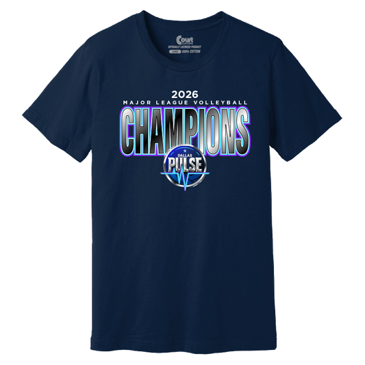 Dallas Pulse 2026 Champions T-Shirt Navy