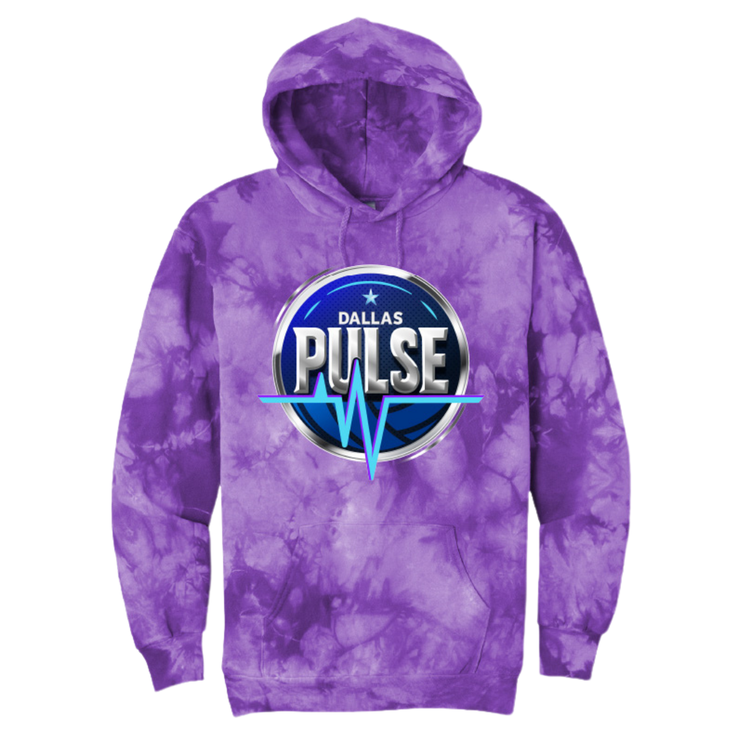 Dallas Pulse Electric Tie-Dye Primary Logo Hoodie