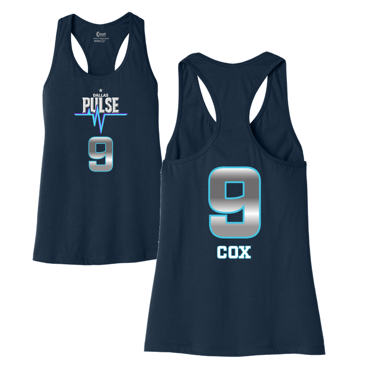 Dallas Pulse Jersey Racerback Tank - Cox