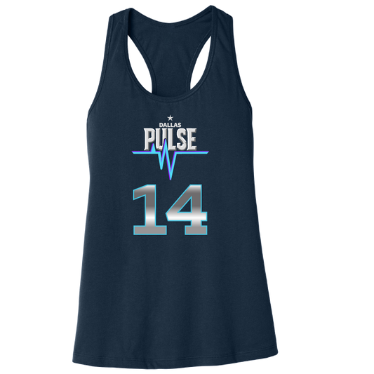 Dallas Pulse Jersey Racerback Tank - J. Brown