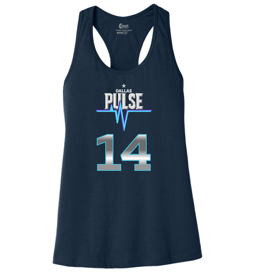 Dallas Pulse Jersey Racerback Tank - J. Brown