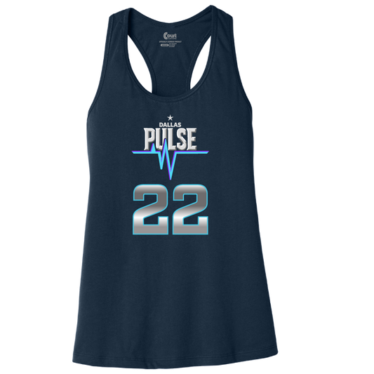 Dallas Pulse Jersey Racerback Tank - Kadiku