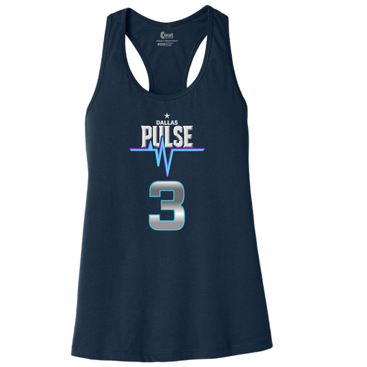 Dallas Pulse Jersey Racerback Tank - Pukis