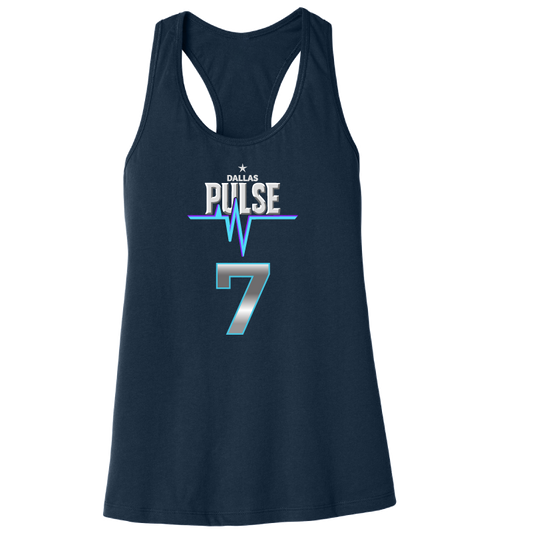 Dallas Pulse Jersey Racerback Tank - Van Buskirk