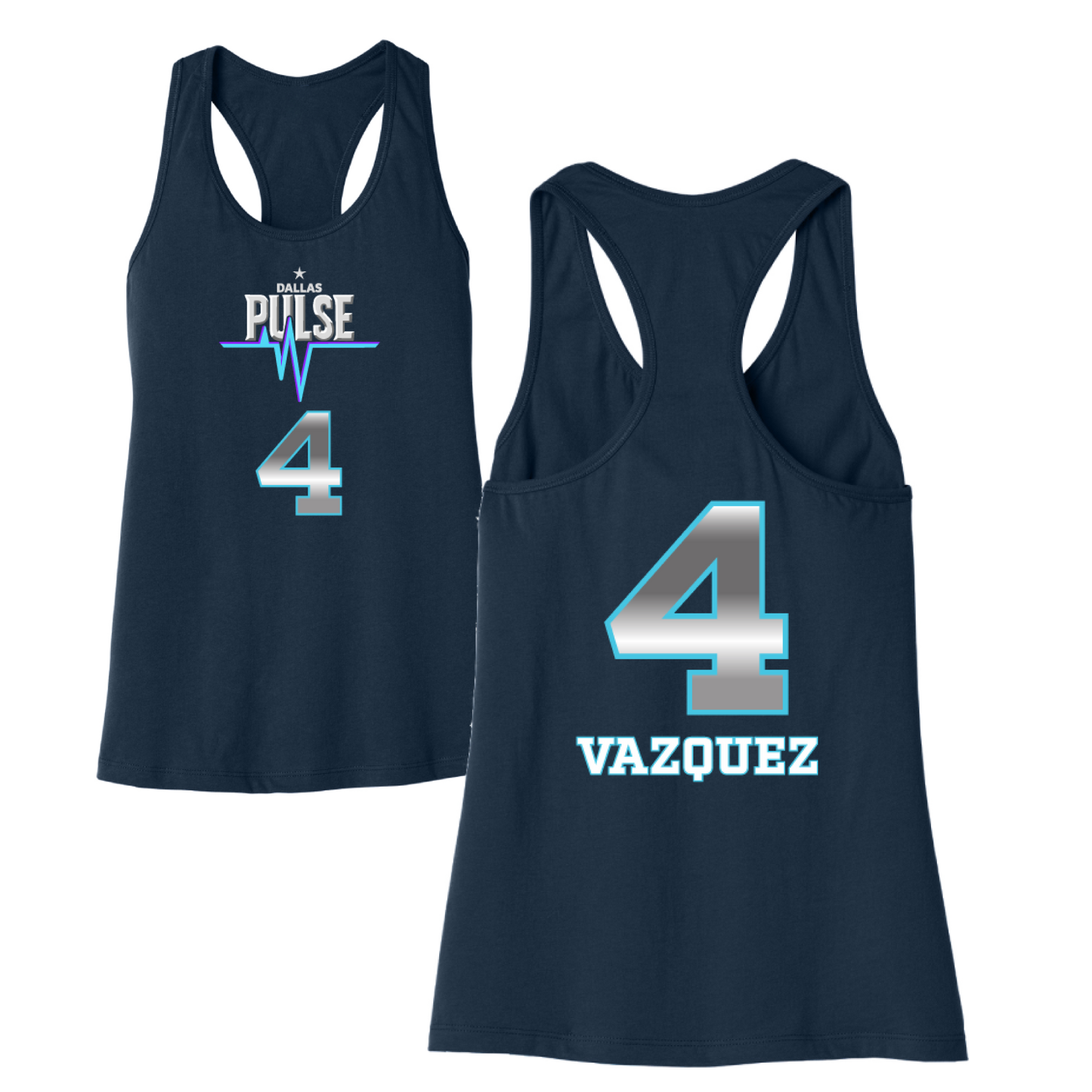 Dallas Pulse Jersey Racerback Tank - Vazquez