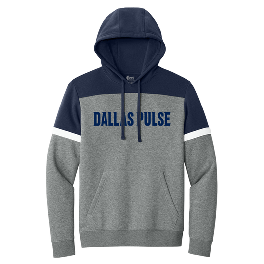 Dallas Pulse Sideline Colorblock Wordmark Hoodie Navy