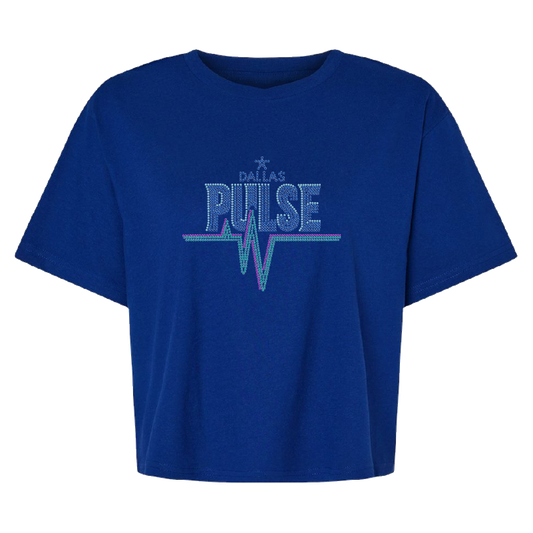 Dallas Pulse Womens Spangle T-Shirt Lapis