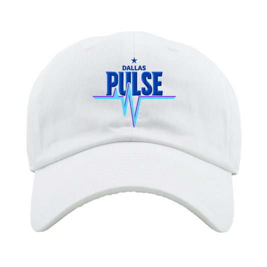 Dallas Pulse Wordmark Hat White