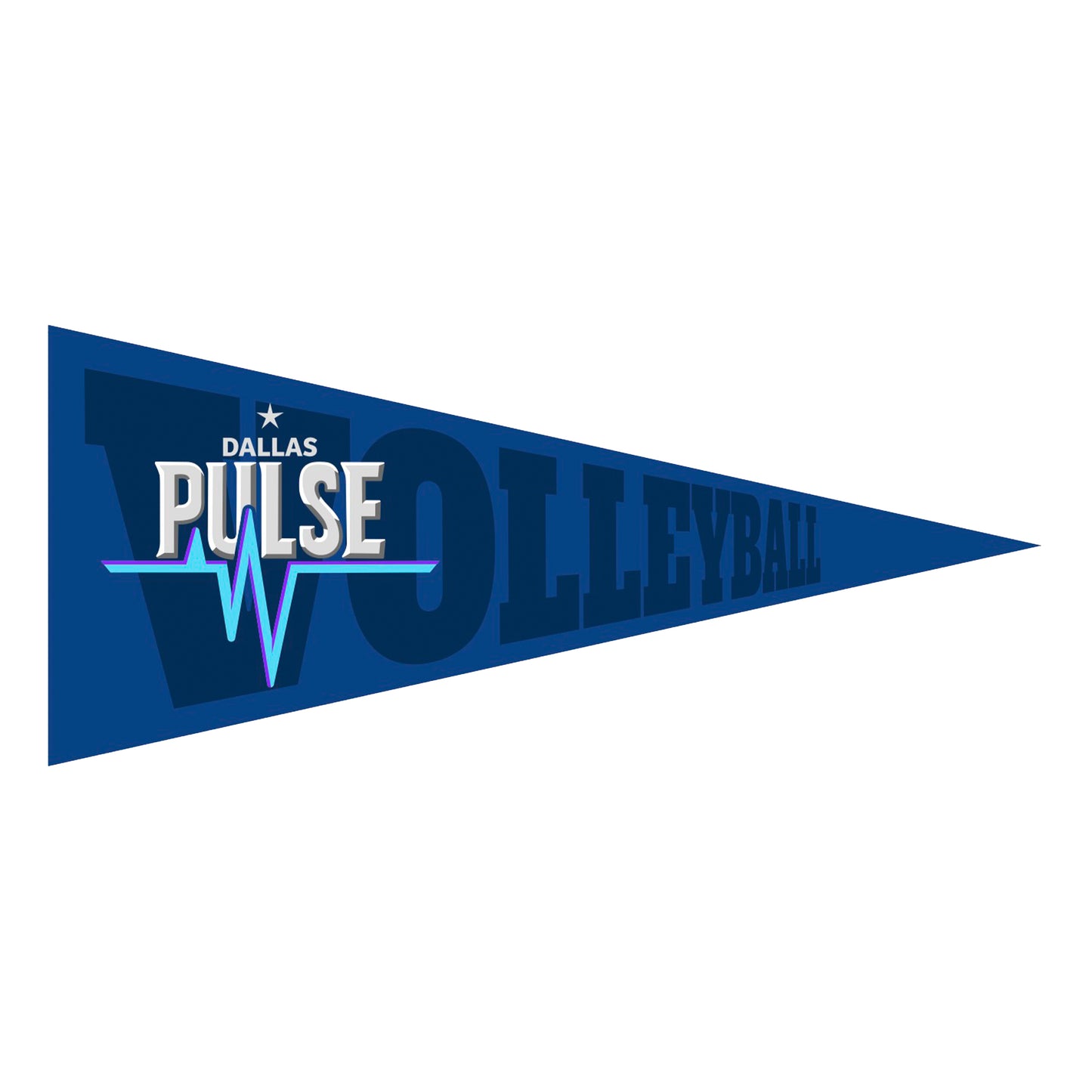 Dallas Pulse Wordmark Pennant