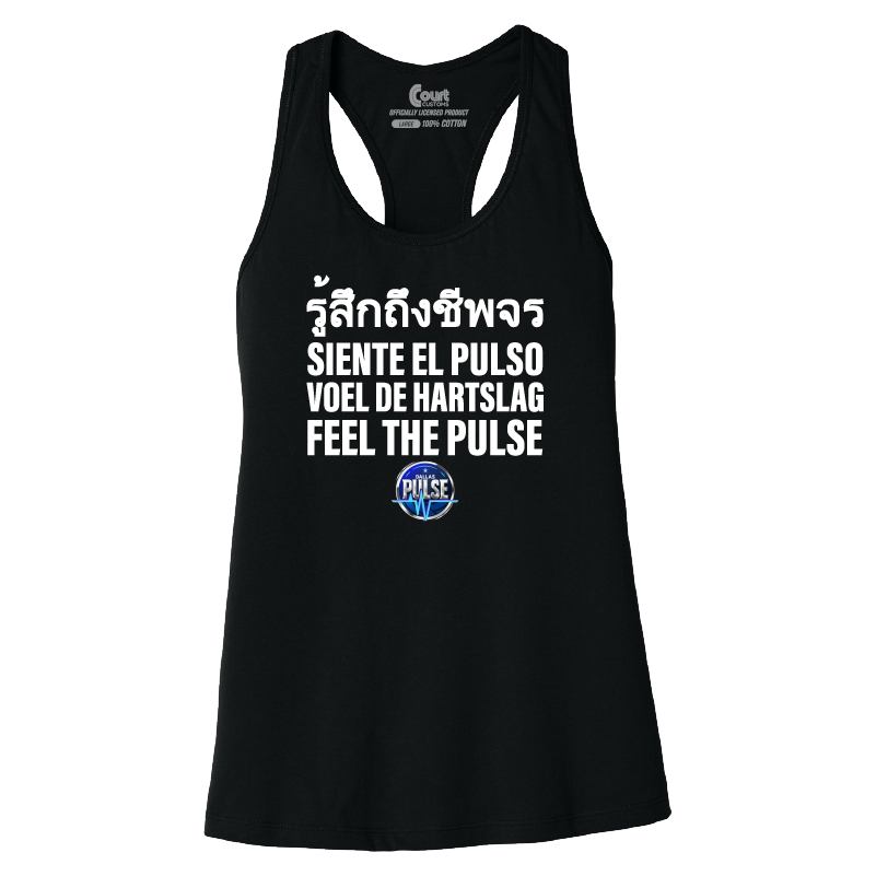 Womens Dallas Pulse Around the World Racerback Tank