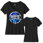 Dallas Womens Pulse Logo V-Neck T-Shirt