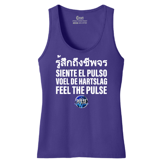 Womens Pulse Around the World Cotton Tank