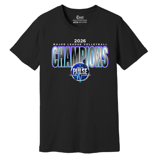Dallas Pulse 2026 Champions T-Shirt Black