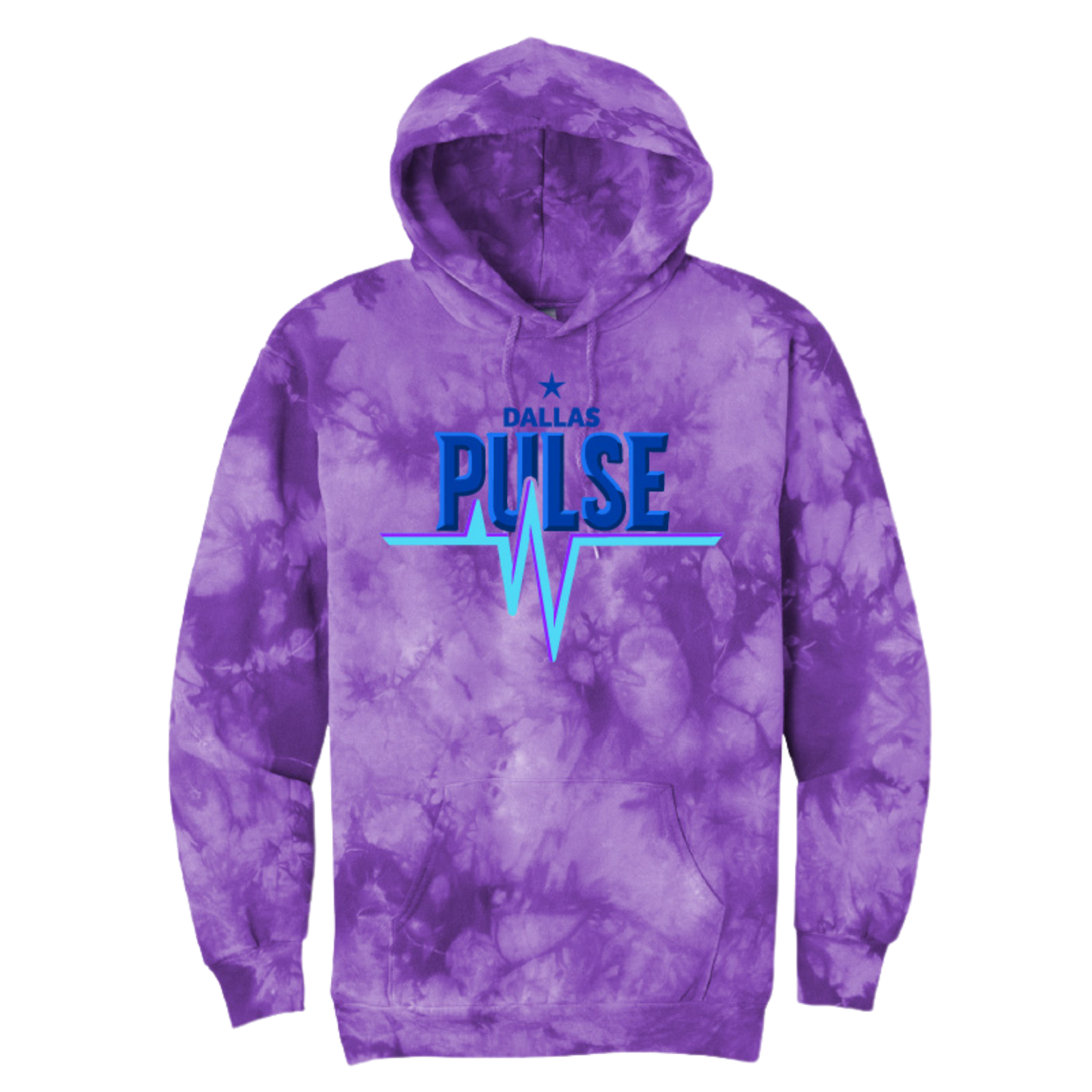 Dallas Pulse Electric Tie-Dye Wordmark Hoodie