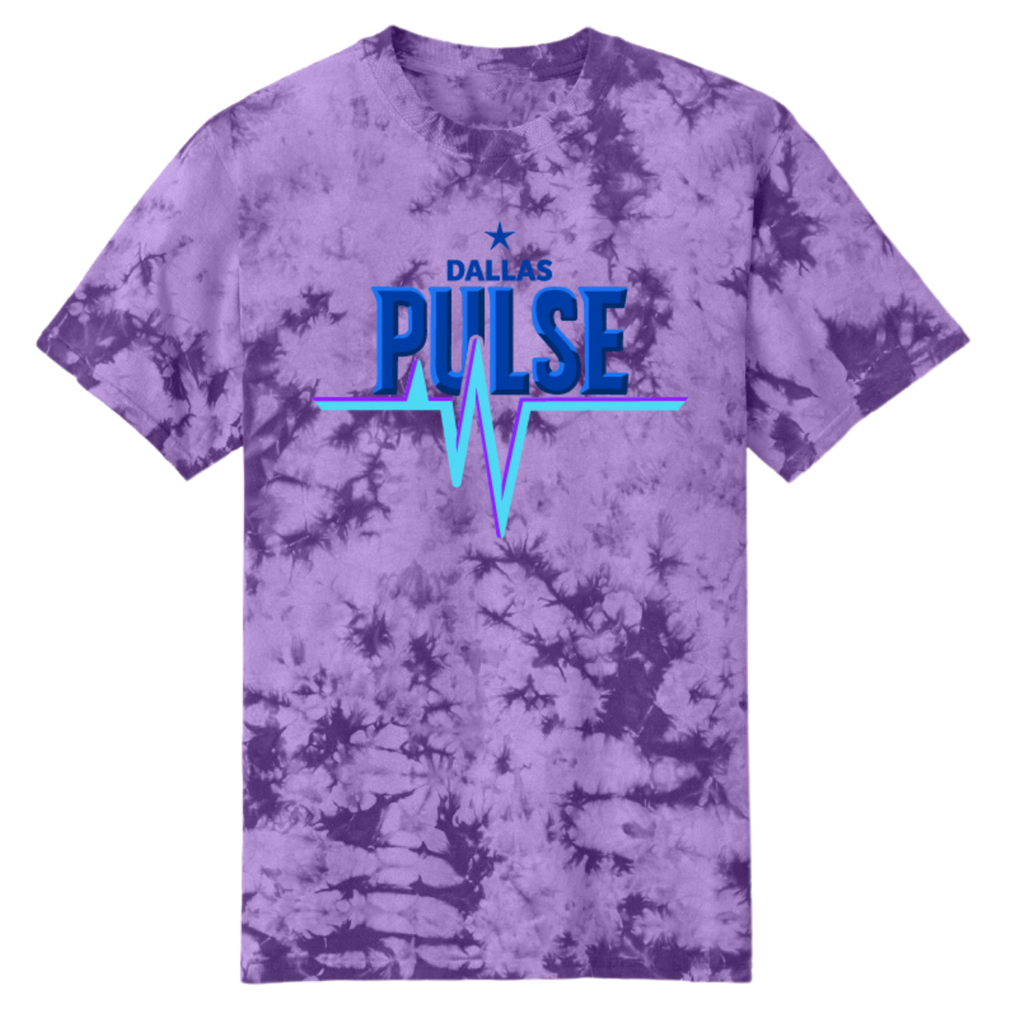Dallas Pulse Electric Tie-Dye Wordmark T-Shirt