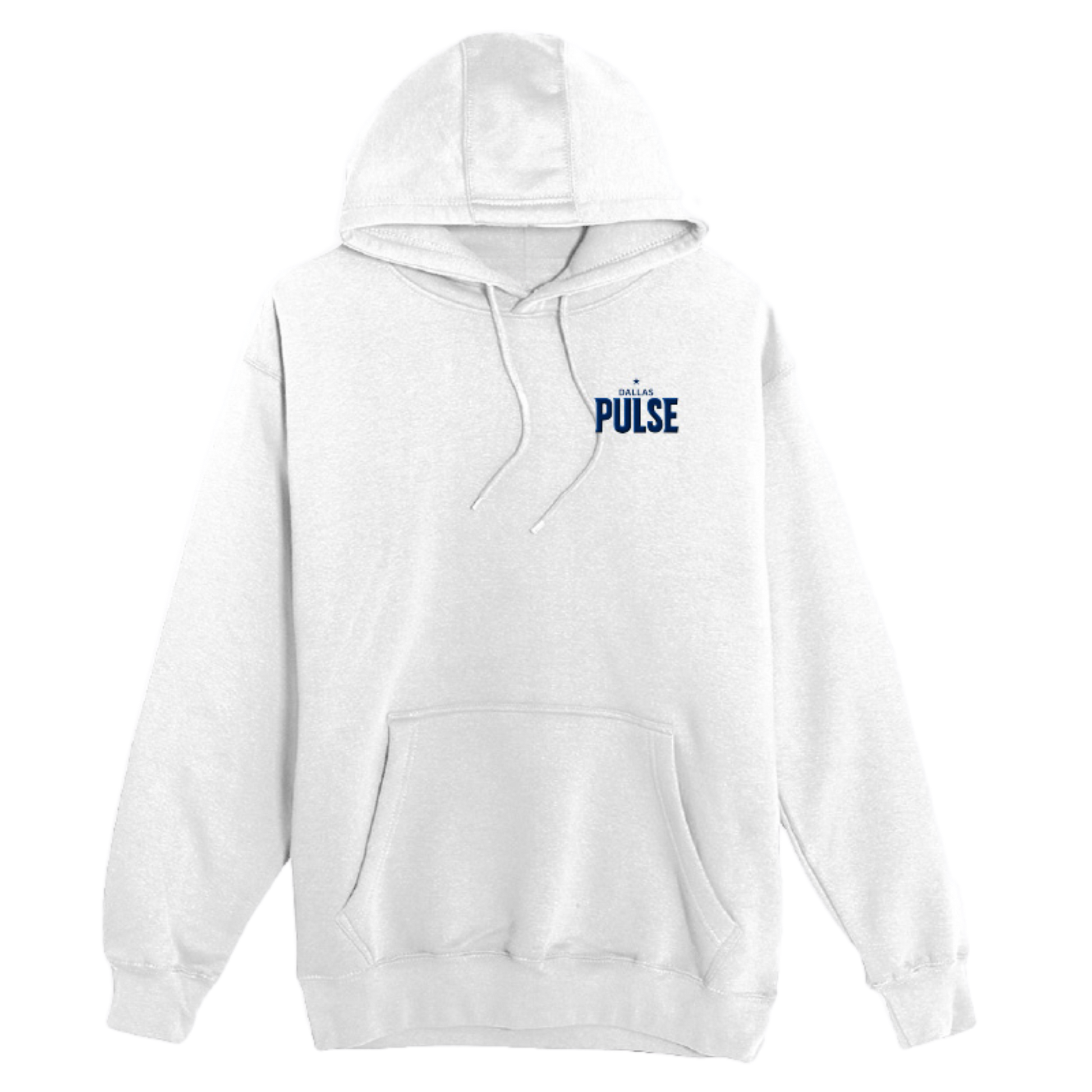 Dallas Pulse Embroidered Premium Hoodie White