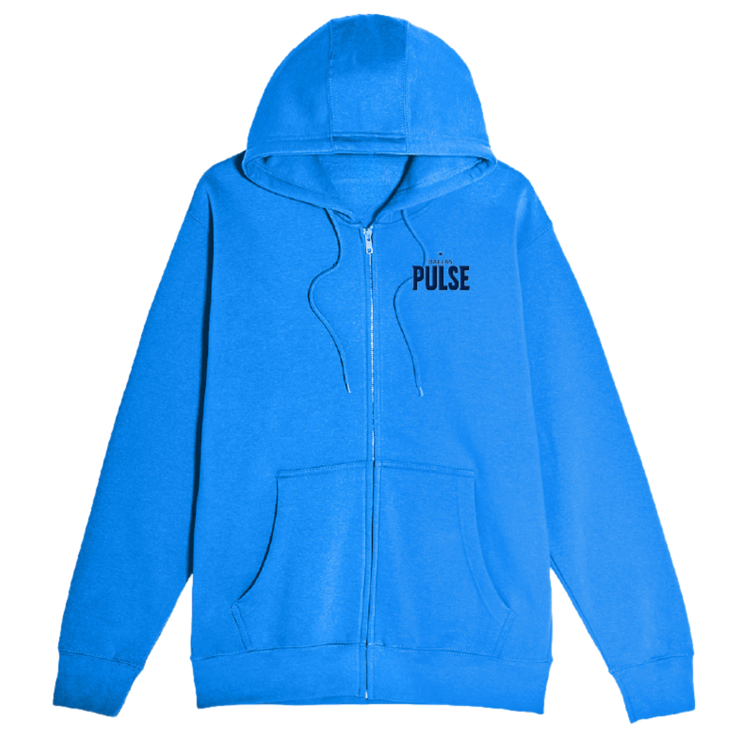 Dallas Pulse Full Zip Embroidered Hoodie True Royal