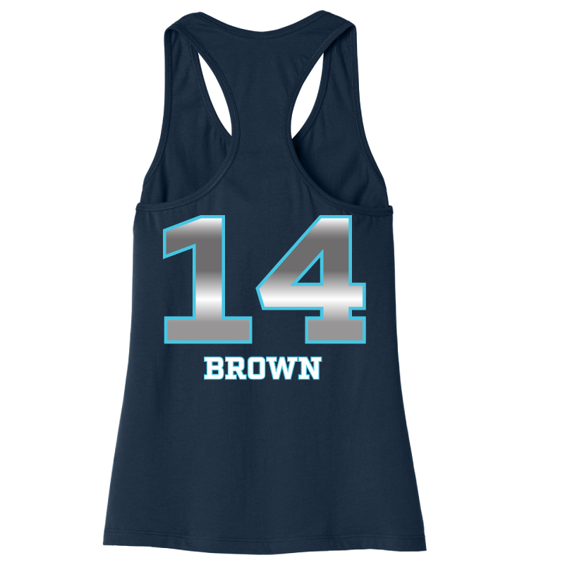 Dallas Pulse Jersey Racerback Tank - J. Brown