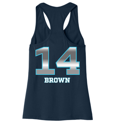 Dallas Pulse Jersey Racerback Tank - J. Brown