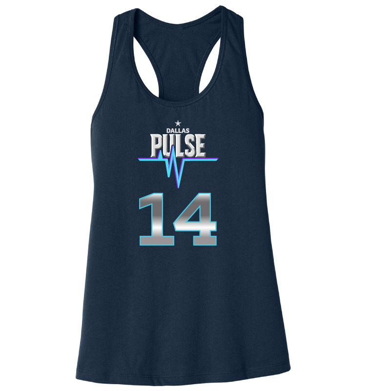 Dallas Pulse Jersey Racerback Tank - J. Brown
