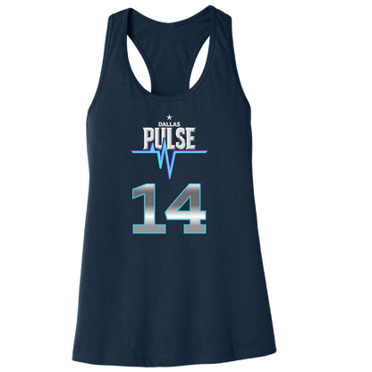 Dallas Pulse Jersey Racerback Tank - J. Brown