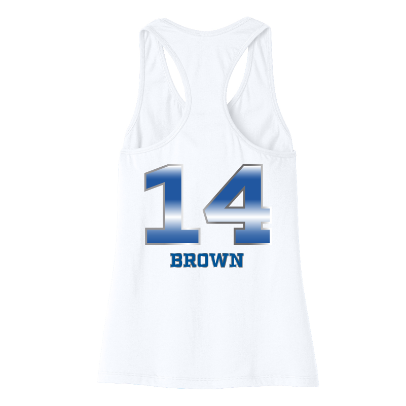 Dallas Pulse Jersey Racerback Tank - J. Brown