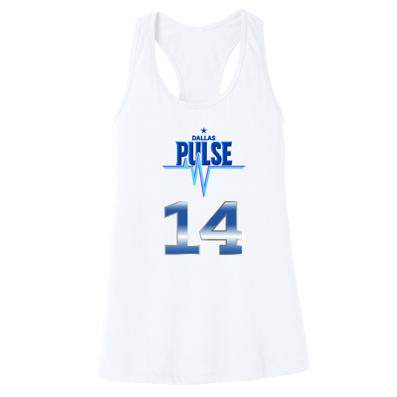 Dallas Pulse Jersey Racerback Tank - J. Brown