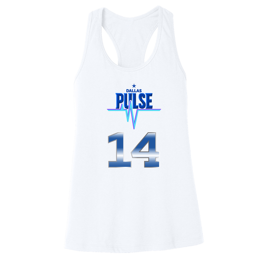 Dallas Pulse Jersey Racerback Tank - J. Brown