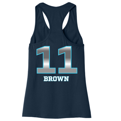 Dallas Pulse Jersey Racerback Tank - K. Brown