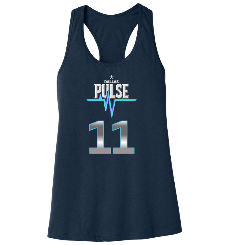 Dallas Pulse Jersey Racerback Tank - K. Brown