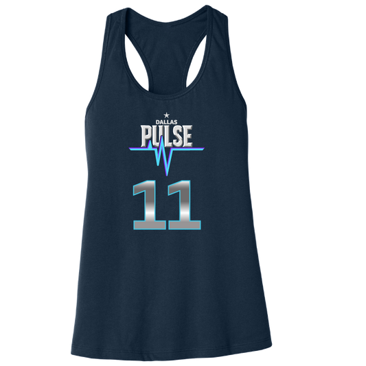 Dallas Pulse Jersey Racerback Tank - K. Brown