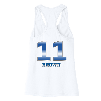 Dallas Pulse Jersey Racerback Tank - K. Brown