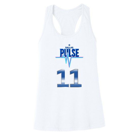 Dallas Pulse Jersey Racerback Tank - K. Brown