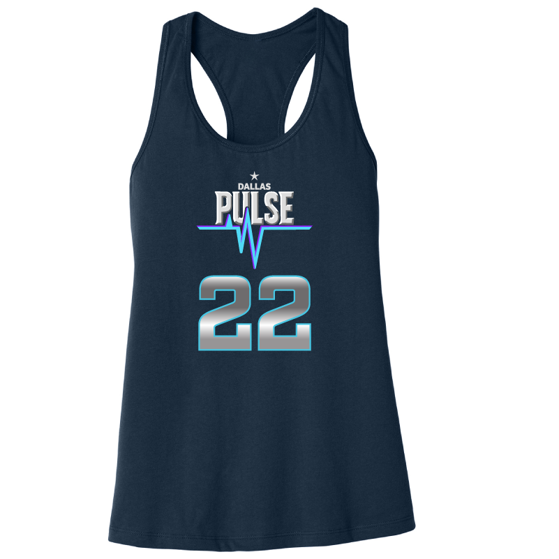 Dallas Pulse Jersey Racerback Tank - Kadiku