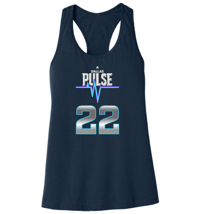 Dallas Pulse Jersey Racerback Tank - Kadiku