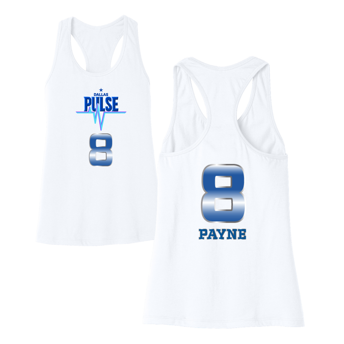Dallas Pulse Jersey Racerback Tank - Payne