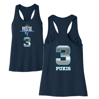 Dallas Pulse Jersey Racerback Tank - Pukis