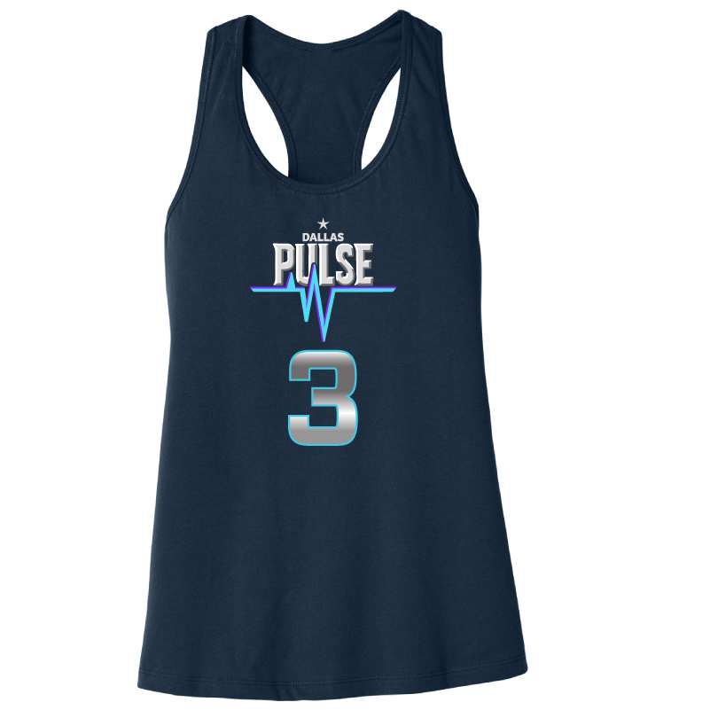 Dallas Pulse Jersey Racerback Tank - Pukis