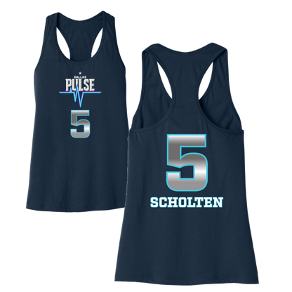 Dallas Pulse Jersey Racerback Tank - Scholten