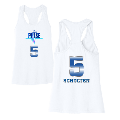 Dallas Pulse Jersey Racerback Tank - Scholten