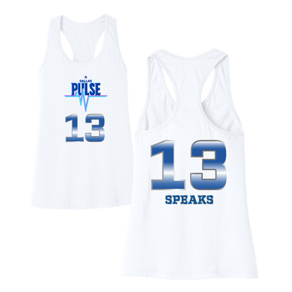 Dallas Pulse Jersey Racerback Tank - Speaks