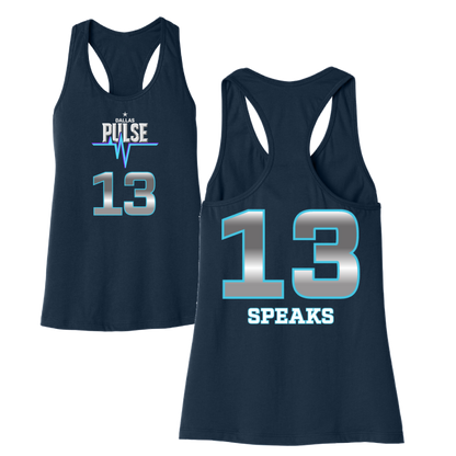 Dallas Pulse Jersey Racerback Tank - Speaks