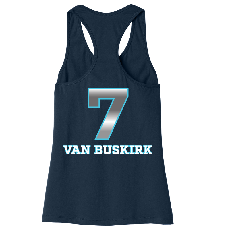 Dallas Pulse Jersey Racerback Tank - Van Buskirk