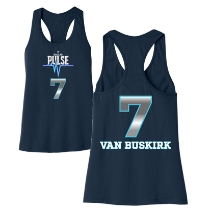 Dallas Pulse Jersey Racerback Tank - Van Buskirk