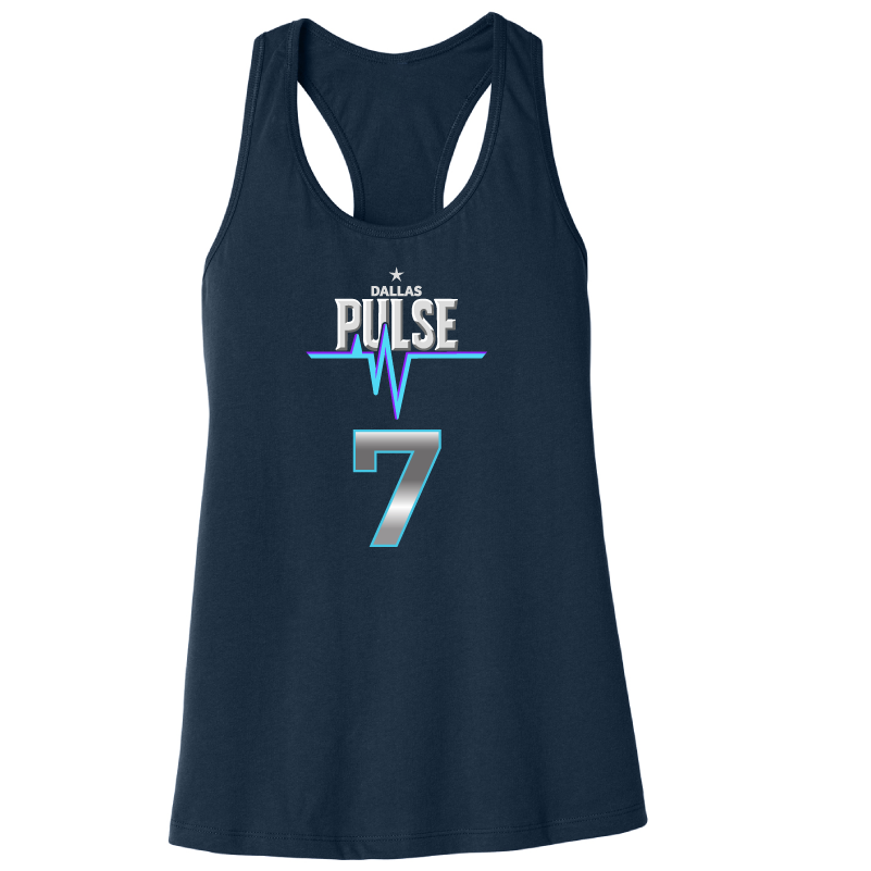 Dallas Pulse Jersey Racerback Tank - Van Buskirk