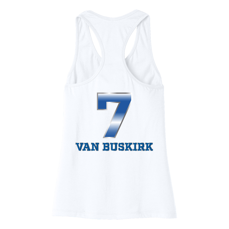 Dallas Pulse Jersey Racerback Tank - Van Buskirk
