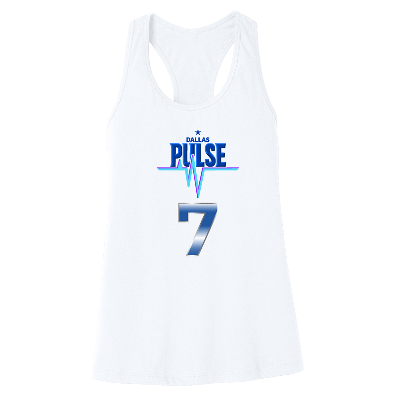 Dallas Pulse Jersey Racerback Tank - Van Buskirk