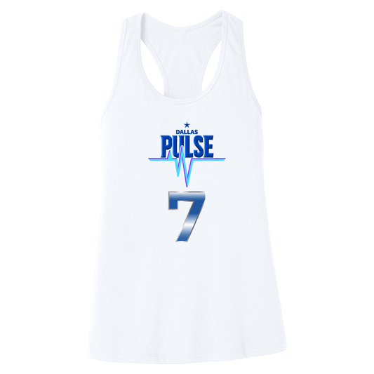 Dallas Pulse Jersey Racerback Tank - Van Buskirk