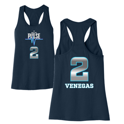 Dallas Pulse Jersey Racerback Tank - Venegas