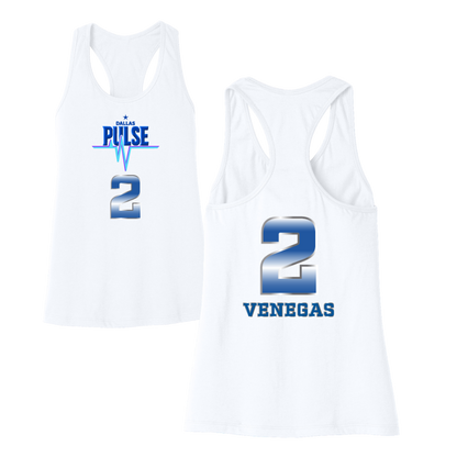 Dallas Pulse Jersey Racerback Tank - Venegas